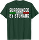 Funny Italian Sayings Surrounded By Stunads Italy flag T-Shirt - T-Shirt | Forest
