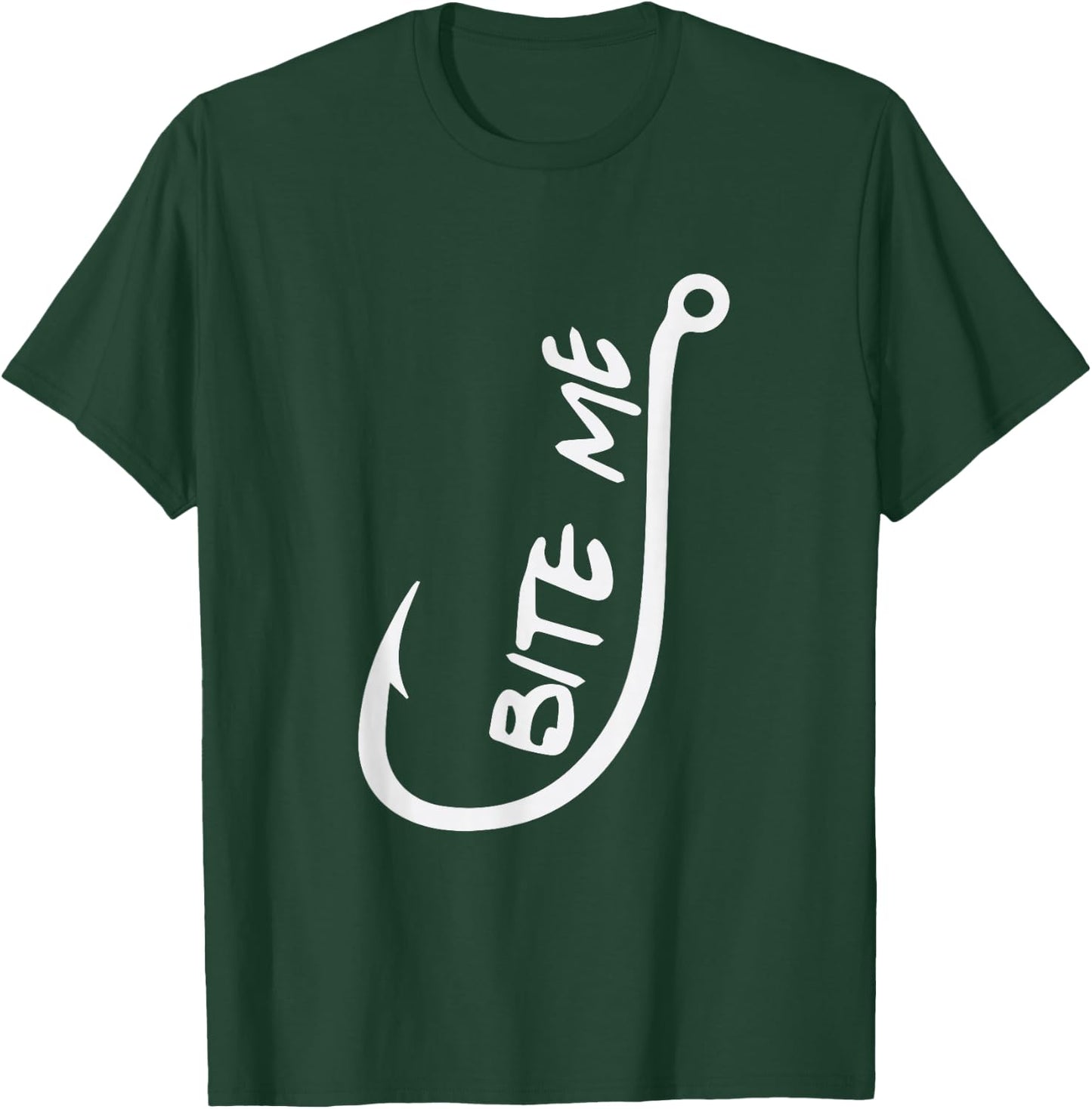 Bite me - Fishing T-Shirt - T-Shirt | Forest