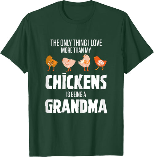 Chicken Breeder Outfits Black Chicken Grandma Modern Letter Print X-Small Female