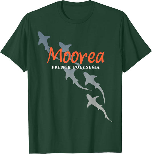 Shark Scuba Diving Moorea, Scuba Diving with Sharks T-Shirt - T-Shirt | Forest