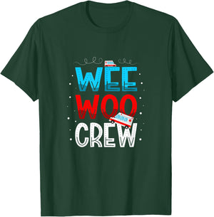 Wee Woo Crew Ambulance Technician Paramedic EMT T-Shirt - T-Shirt | Forest