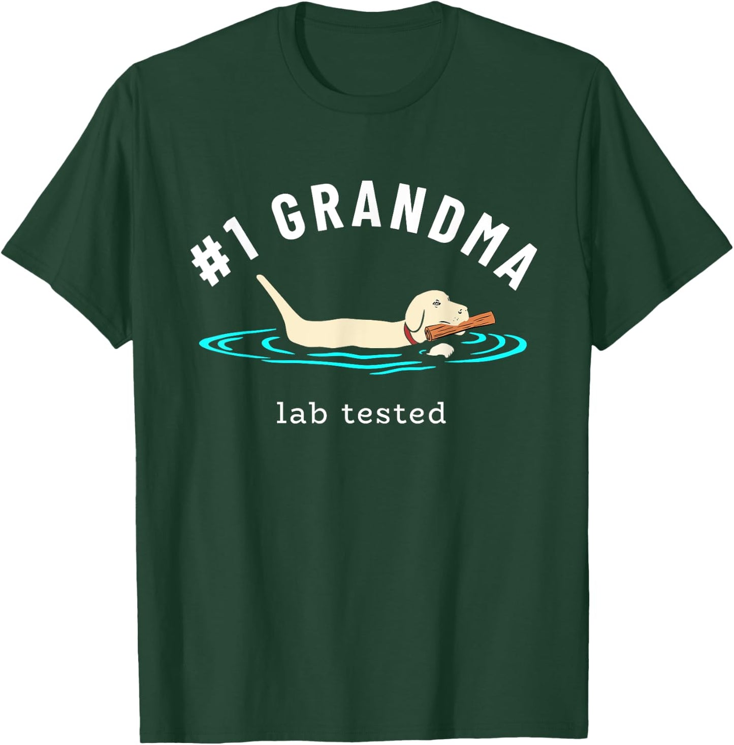 Lab Grandma Yellow Labrador Retriever - Lab Dog Lover T-Shirt - T-Shirt | Forest