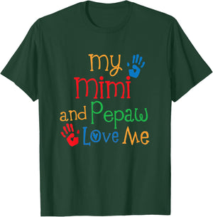 Kids My Mimi and Pepaw Love Me T-Shirt - T-Shirt | Forest
