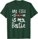 My Fish is My Bestie Squad Best Friend with hearts T-Shirt - T-Shirt | Forest