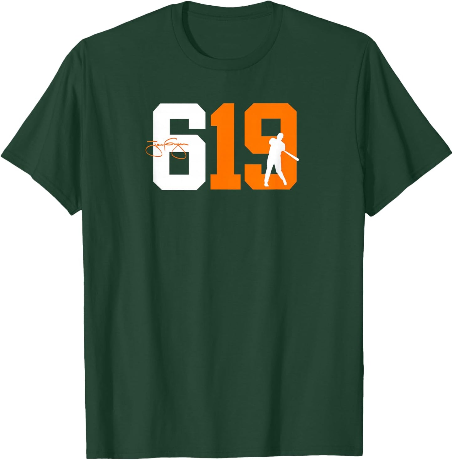 San Diego 619 Vintage 90's Baseball Style T-Shirt - T-Shirt | Forest