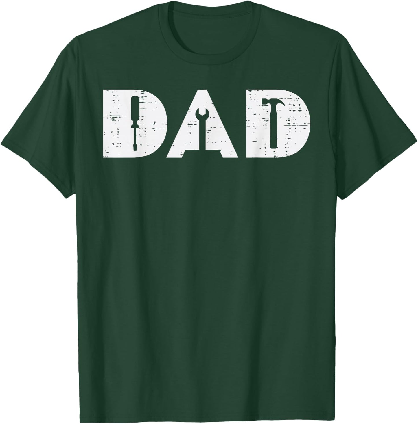 Dad Handy Tools Funny Fathers Day Mechanic Daddy Papa Men T-Shirt - T-Shirt | Forest