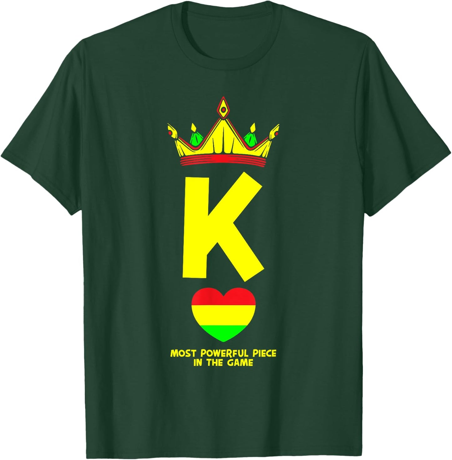 Black King The Most Powerful Piece In The Game Juneteenth T-Shirt - T-Shirt | Forest