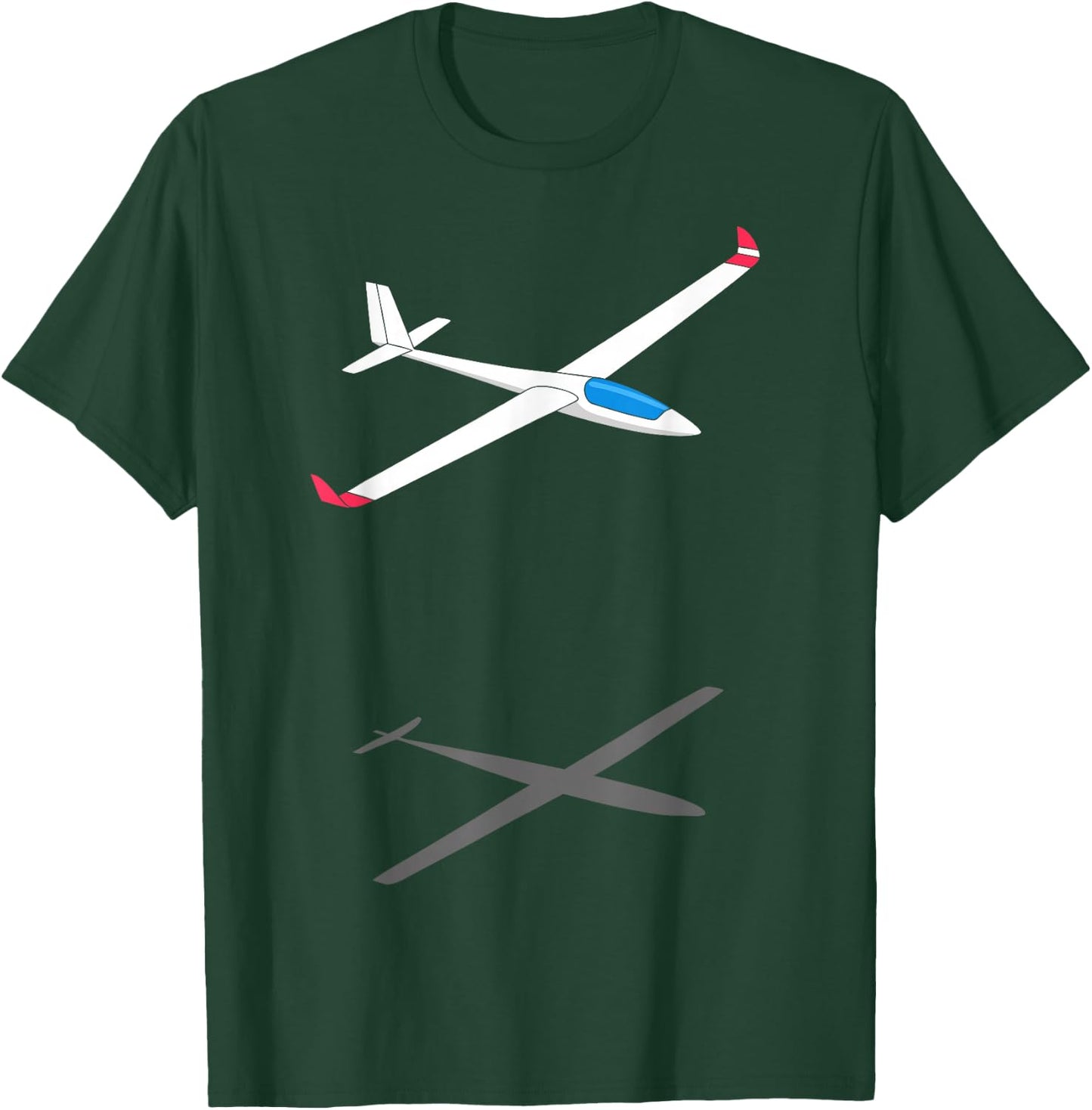 Sailplane Glider T-Shirt - T-Shirt | Forest
