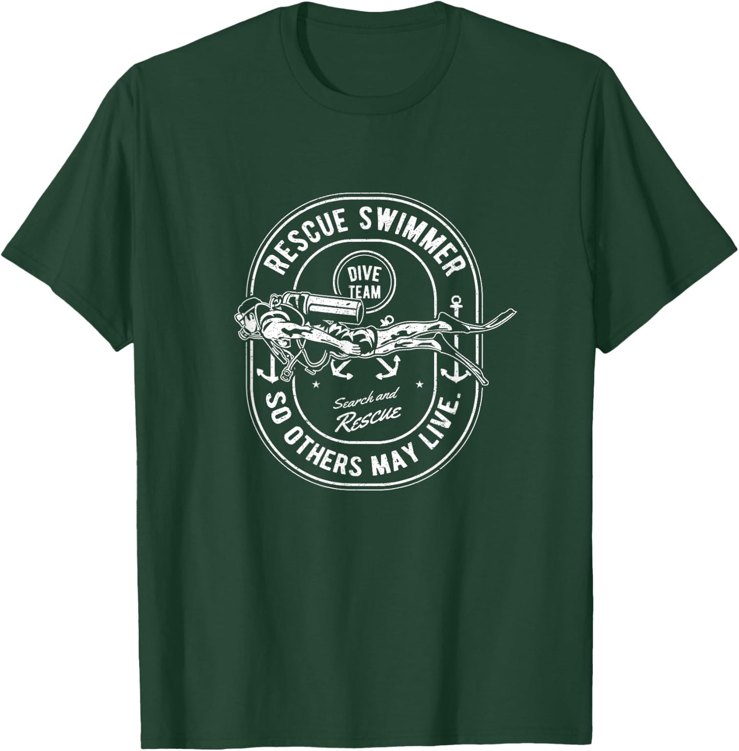 Military Shirt | Search and Rescue Swimmer T-Shirt - T-Shirt | Forest