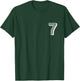 Number Seven #7 Sports Team Uniform Birthday Anniversary T-Shirt - T-Shirt | Forest