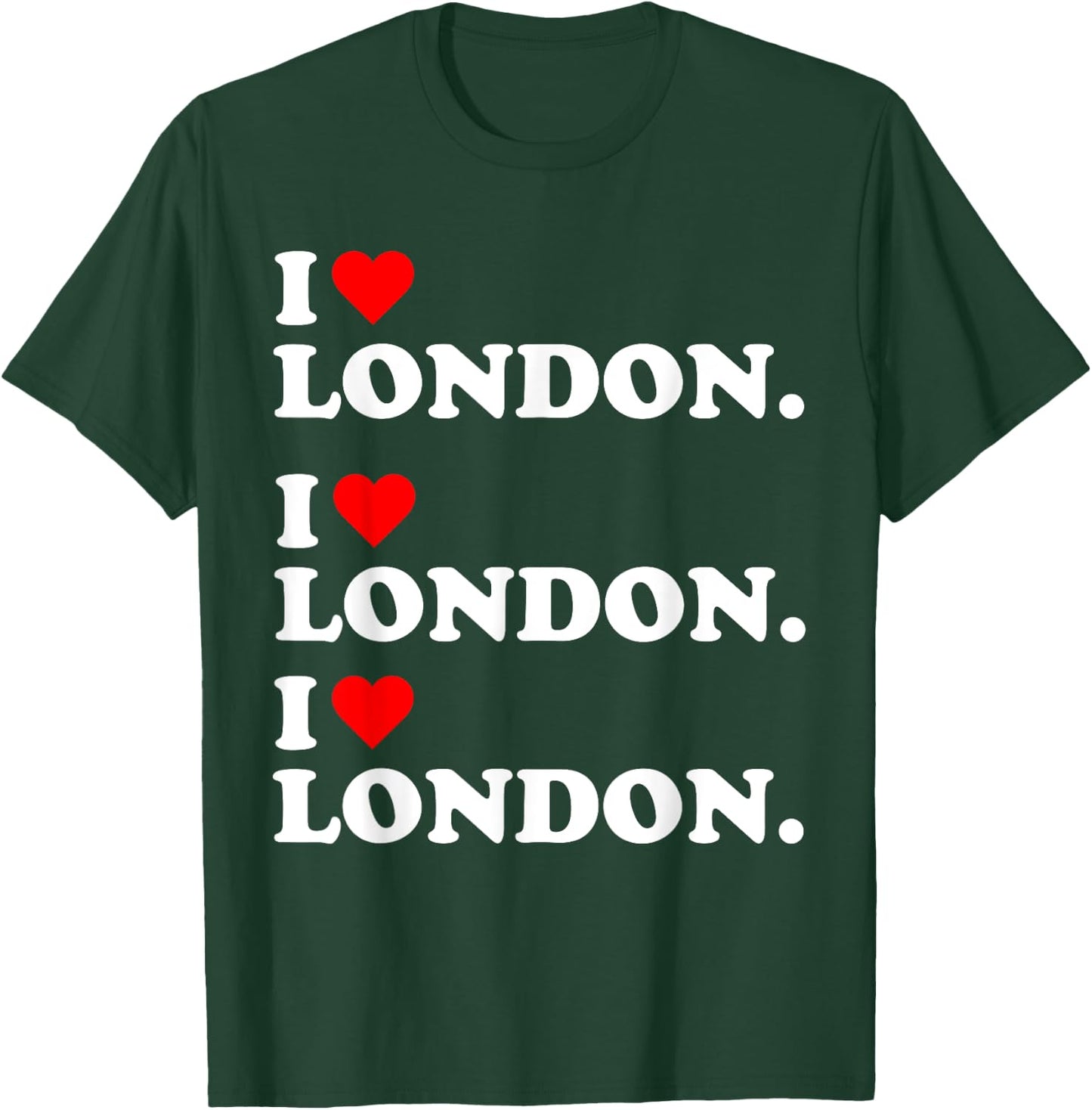 I heart London Love United Kingdom Brirtin Britsh Day T-Shirt - T-Shirt | Forest