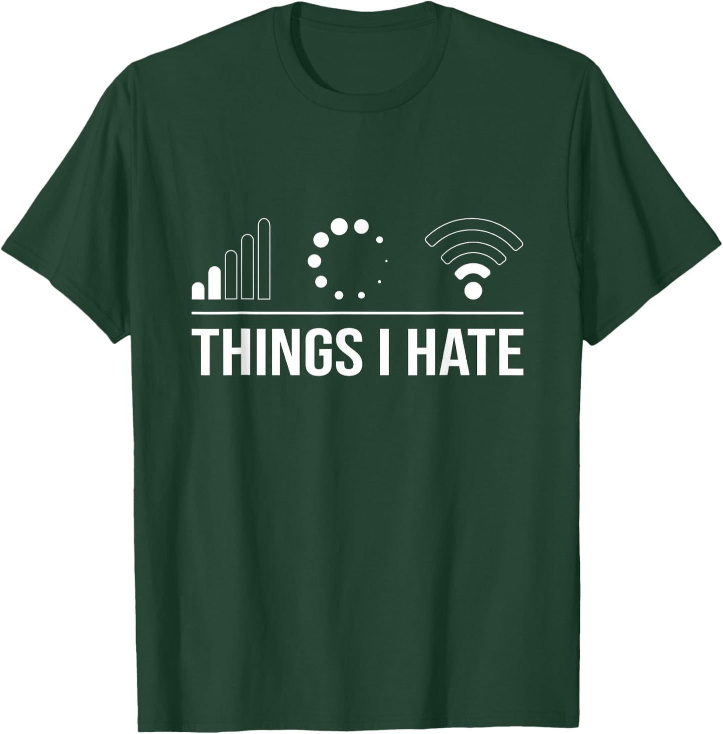 Funny Programmer Gamer Nerd Outfit - Things I Hate Programmer and Video Gamer - -Adults and Kids - Black - Small - Short Sleeve T-Shirt - T-Shirt | Forest