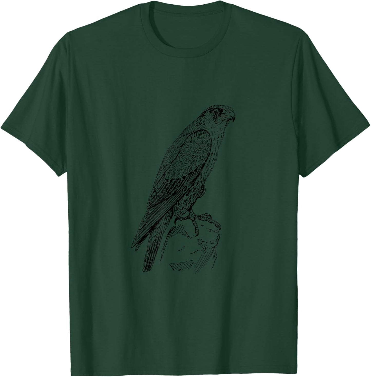 Peregrine Falcon Ornithology Falconer Bird Lover T-Shirt - T-Shirt | Forest