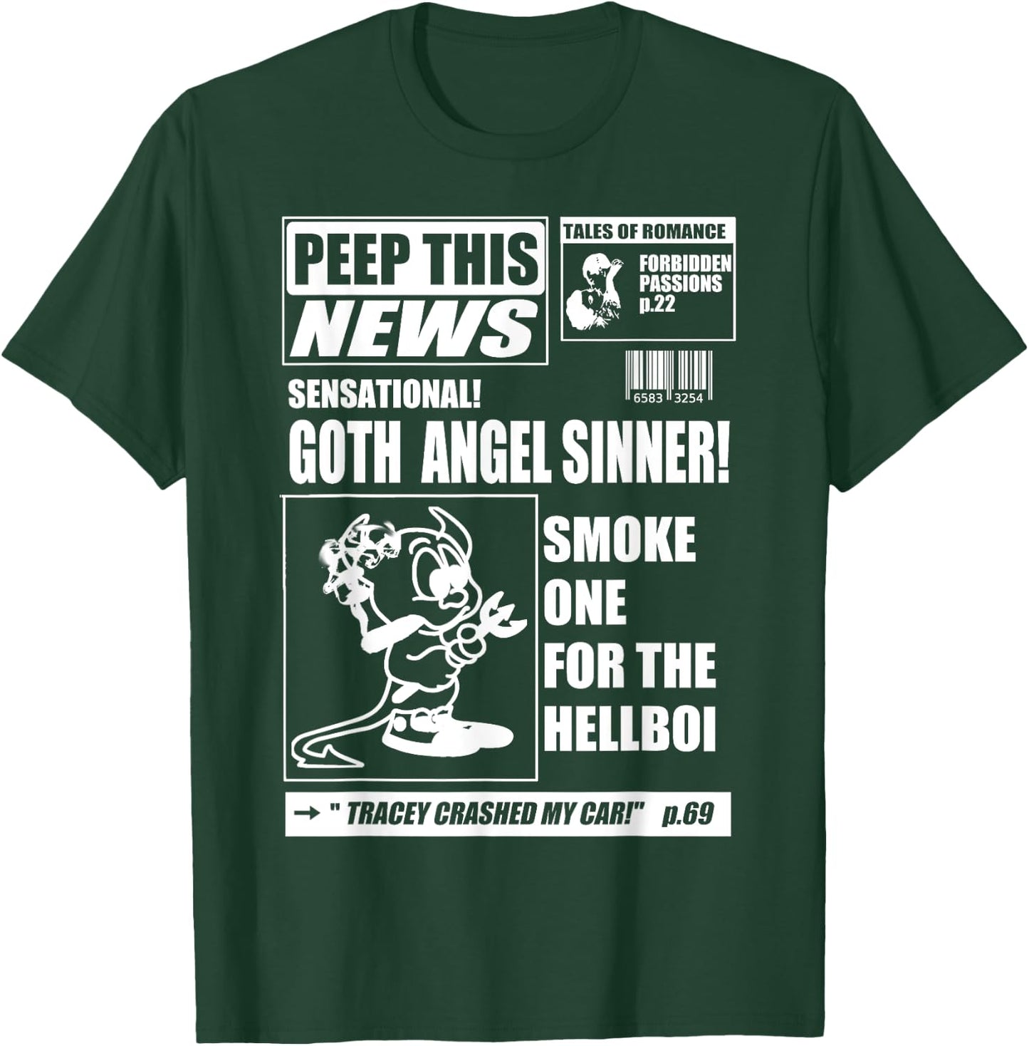 Emo PEEP News - Lil Goth Boi - Rap Hip Hop T-Shirt - T-Shirt | Forest