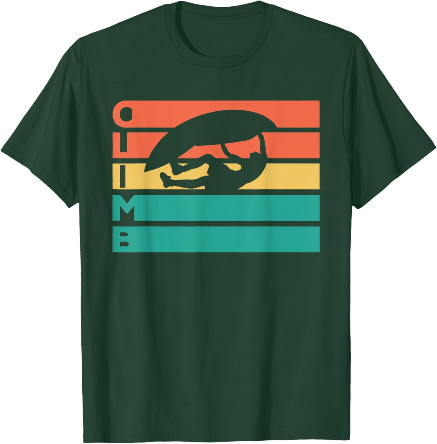 Retro Vintage Climbing Gift Climbers T-Shirt - T-Shirt | Forest