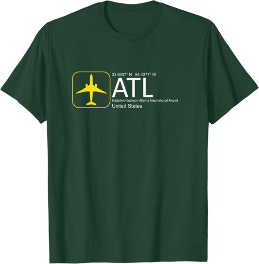 Hartsfield–Jackson Atlanta International Airport (ATL) T-Shirt - T-Shirt | Forest