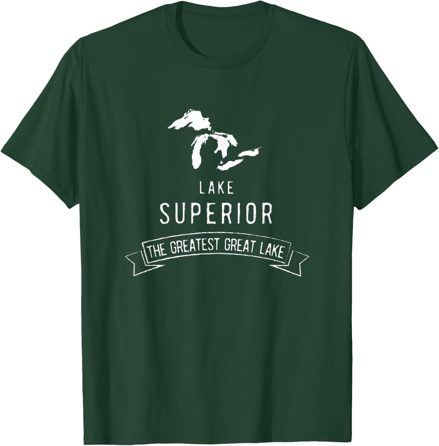 Lake Superior, the Greatest Great Lake, men and women T-Shirt - T-Shirt | Forest