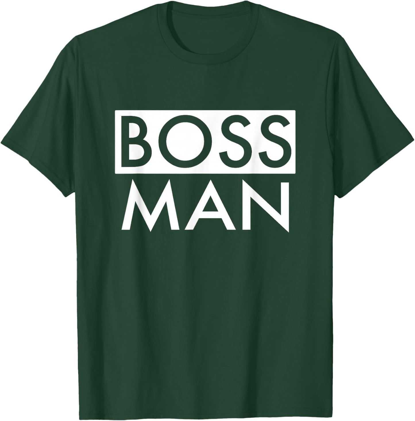 Boss Man Matching Family Couple Portrait Husband Dad T-Shirt - T-Shirt | Forest