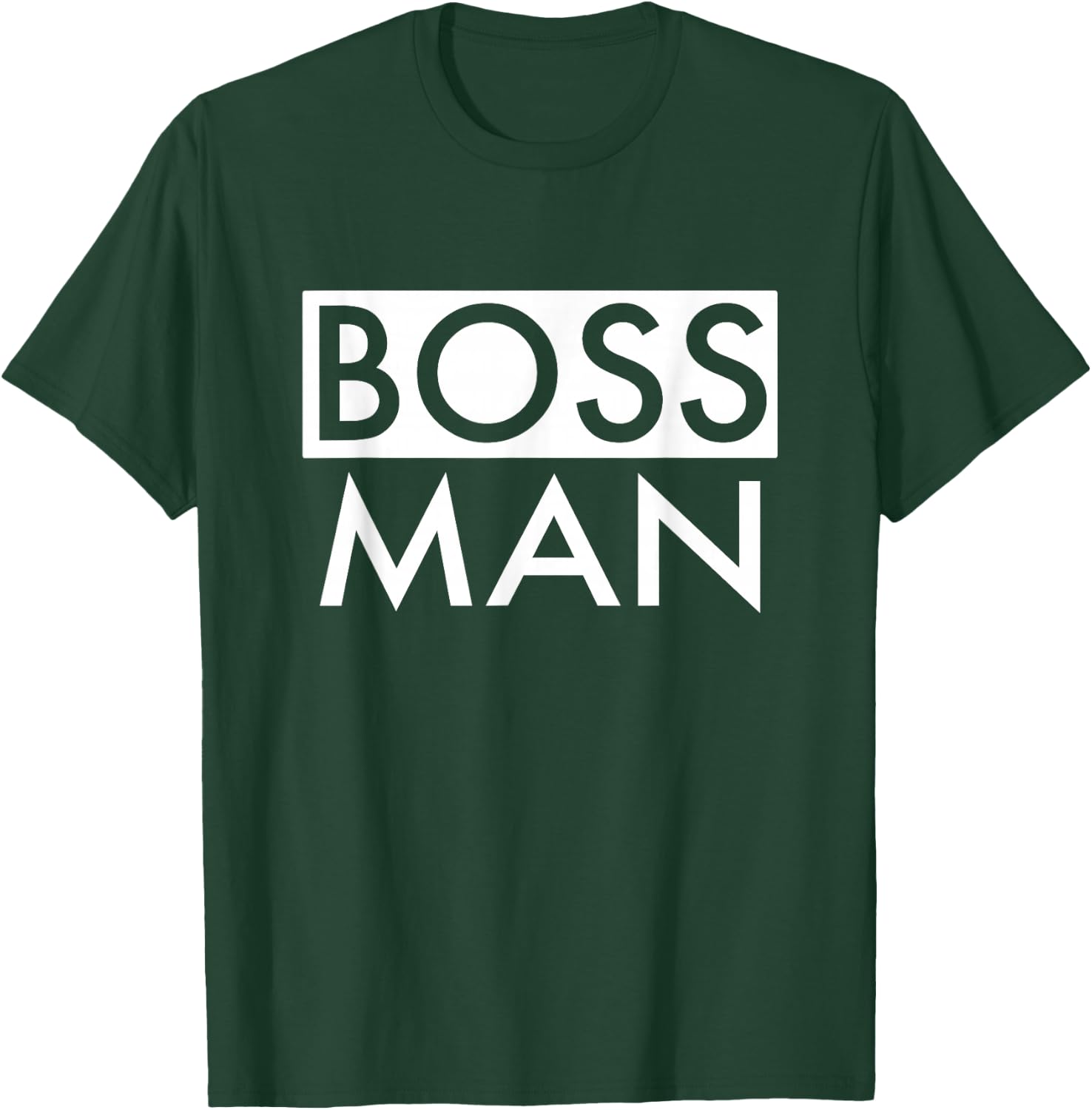Boss Man Matching Family Couple Portrait Husband Dad T-Shirt - T-Shirt | Forest