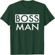 Boss Man Matching Family Couple Portrait Husband Dad T-Shirt - T-Shirt | Forest
