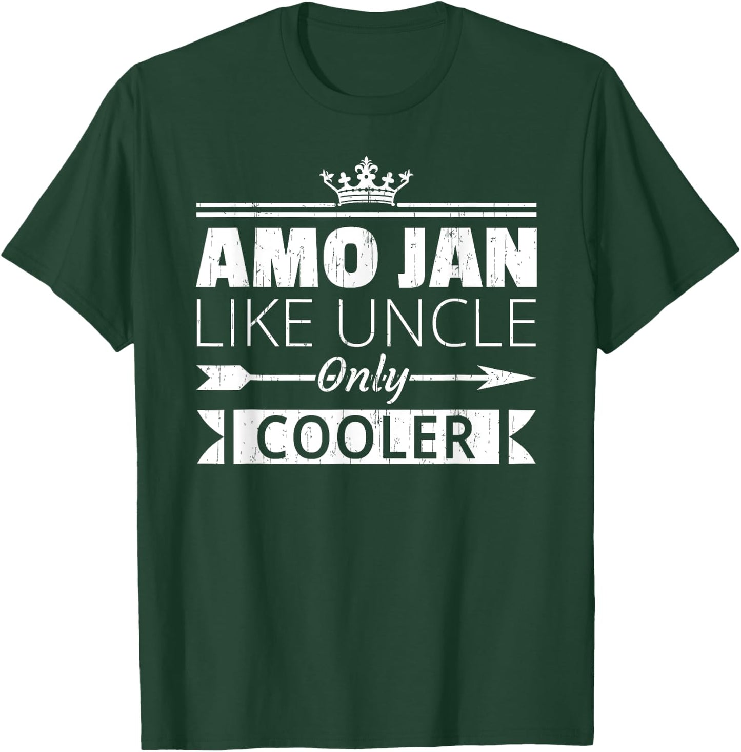 Amo Jan Cooler Funny Lebanese Uncle Father's Day T-Shirt - T-Shirt | Forest