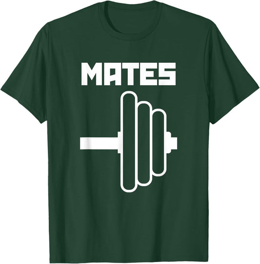 Swole Mates Cute Workout Couples Valentines Day Gym Fitness T-Shirt - T-Shirt | Forest