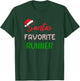 Santa's Favorite Runner Christmas Cross Country T-Shirt - T-Shirt | Forest