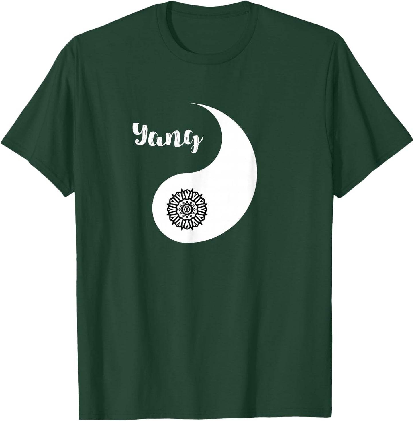 Yin & Yang Valentine's Day Cute Matching Couple T-Shirt - T-Shirt | Forest