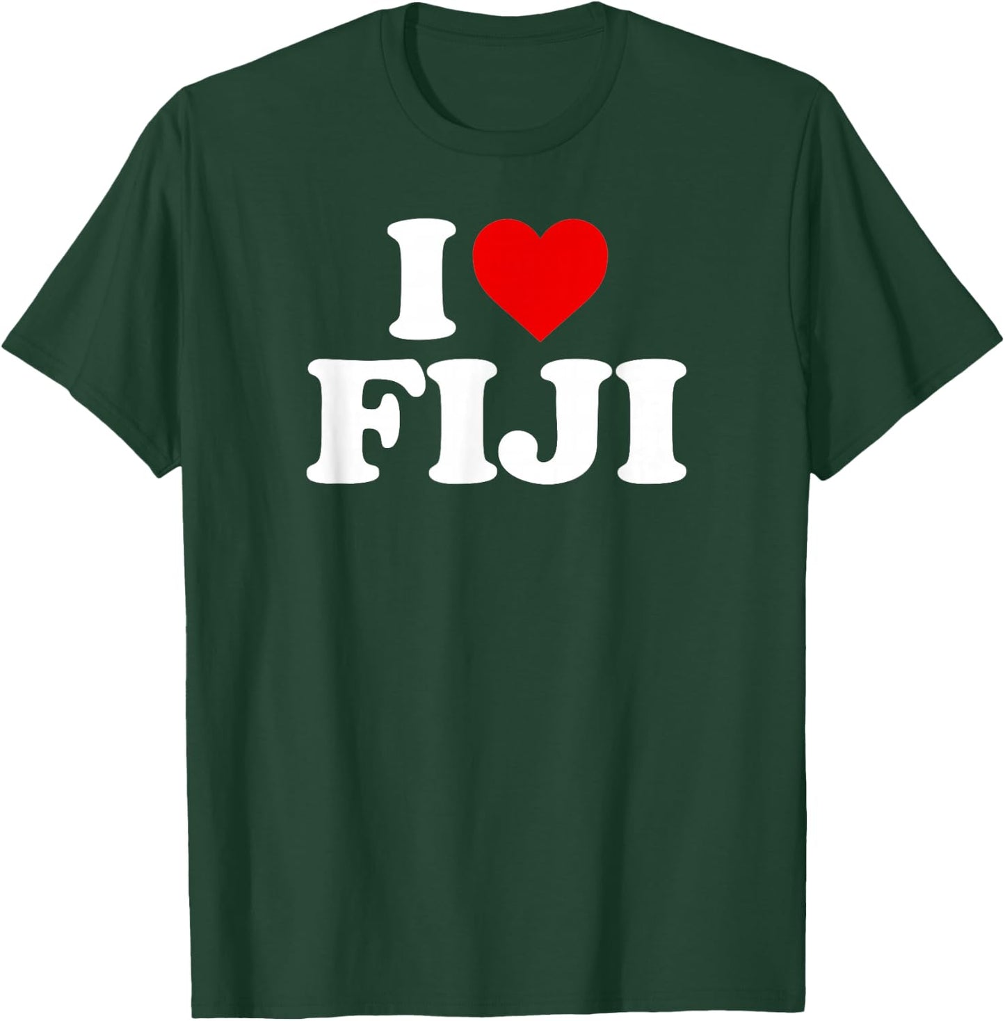 I Love Fiji Heart T-Shirt - T-Shirt | Forest