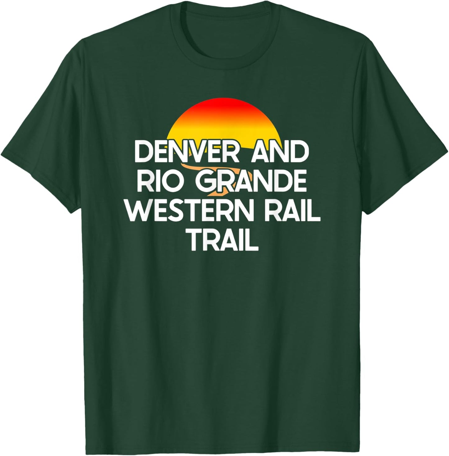 Denver and Rio Grande Western Rail Trail USA Rail Trail T-Shirt - T-Shirt | Forest