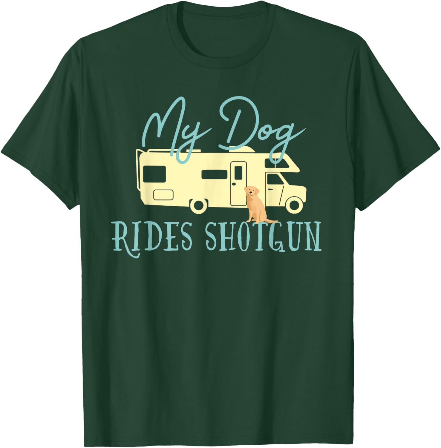 Golden Retriever Shirts Dog RV Funny Camping Travel T-Shirt - T-Shirt | Forest