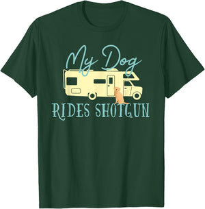 Golden Retriever Shirts Dog RV Funny Camping Travel T-Shirt - T-Shirt | Forest