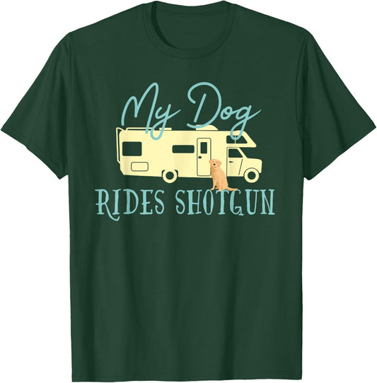 Golden Retriever Shirts Dog RV Funny Camping Travel T-Shirt - T-Shirt | Forest