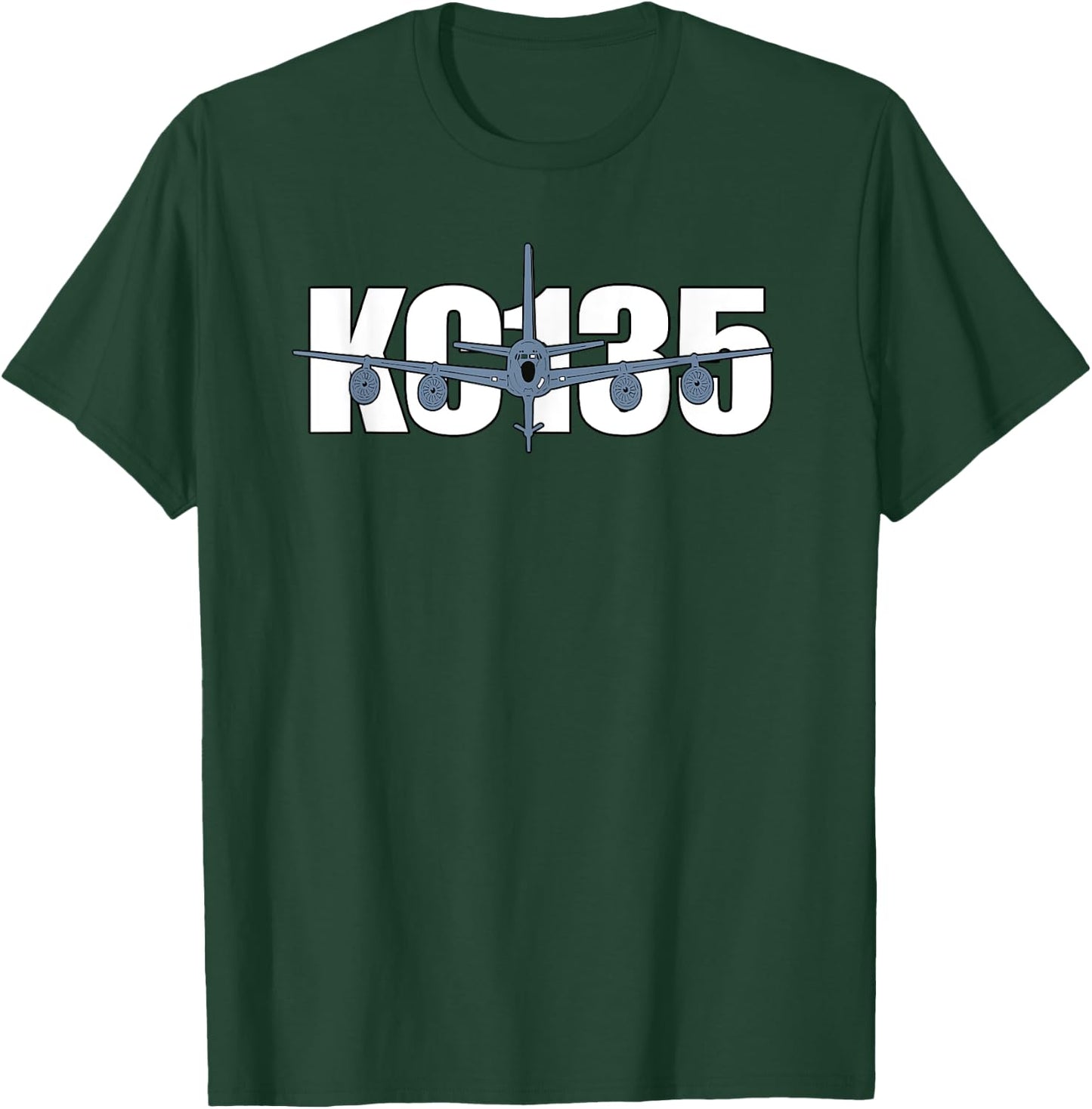 KC135 Stratotanker Airplane USAF Pilot Gift Aircrew Boom T-Shirt - T-Shirt | Forest