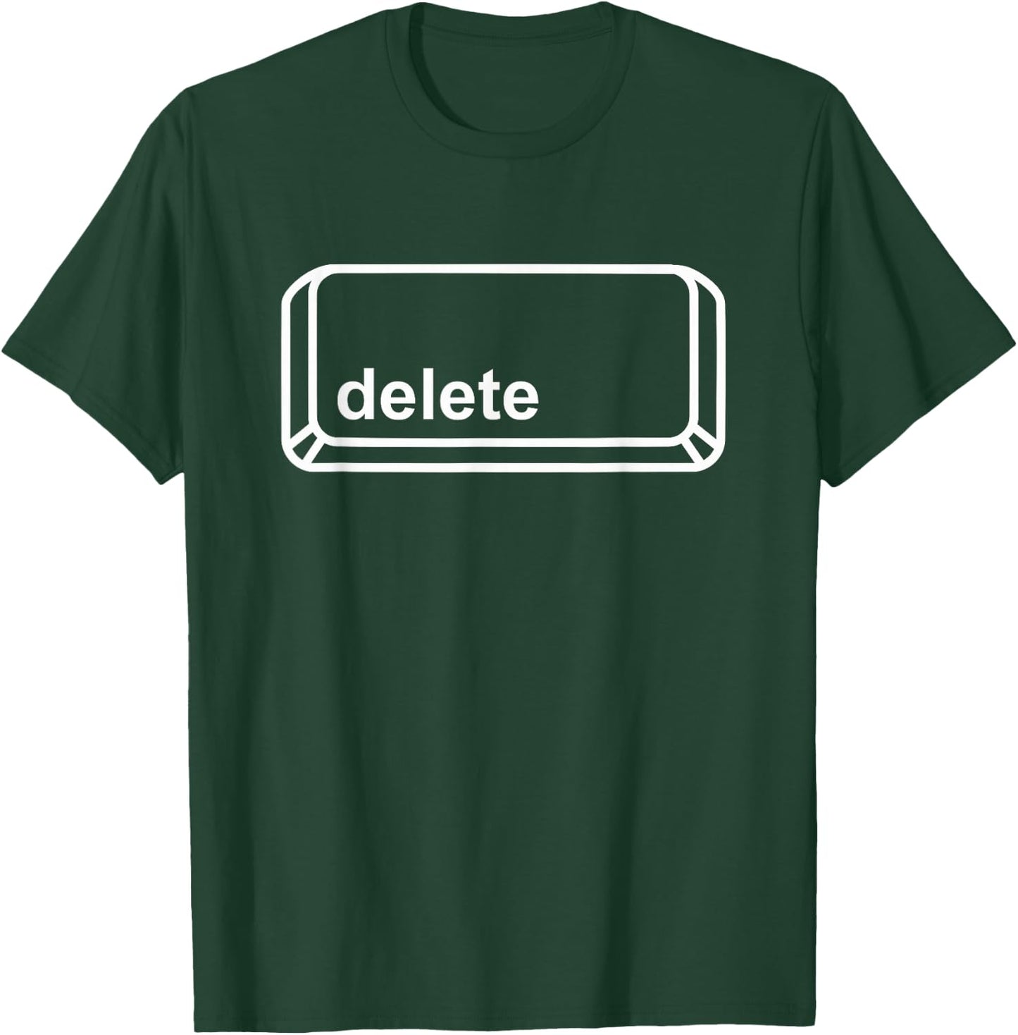 Delete Button Computer Key Halloween Group Costume Dark T-Shirt - T-Shirt | Forest