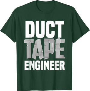 Funny Duct Tape Engineer Women Tape Handyman Repair T-Shirt - T-Shirt | Forest