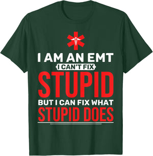 Funny EMT Paramedic Student EMT I Am EMT T-Shirt - T-Shirt | Forest