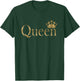 QUEEN Golden Crown Birthday Gold Matching Couple Gift T-Shirt - T-Shirt | Forest