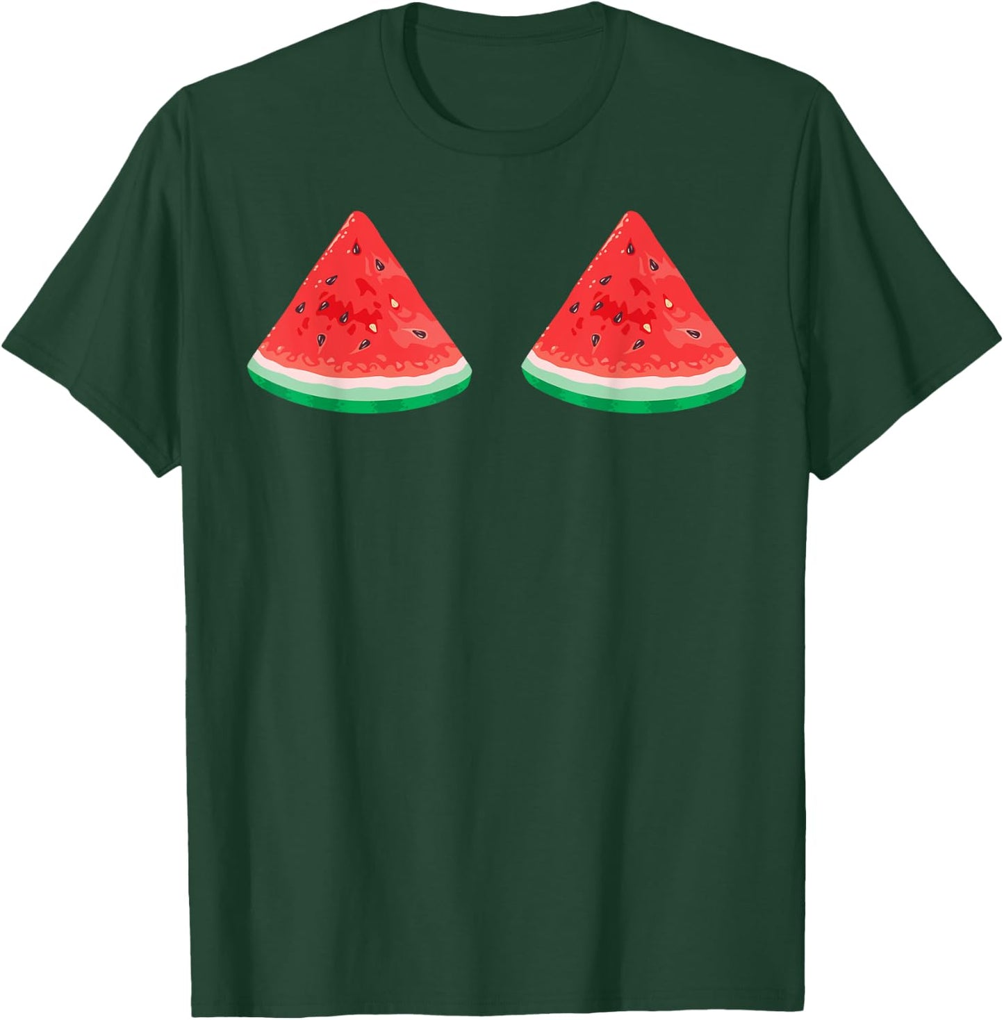 Watermelon Boobs Shirt | Cool Sexy Fruit Juice Lovers Gift T-Shirt - T-Shirt | Forest