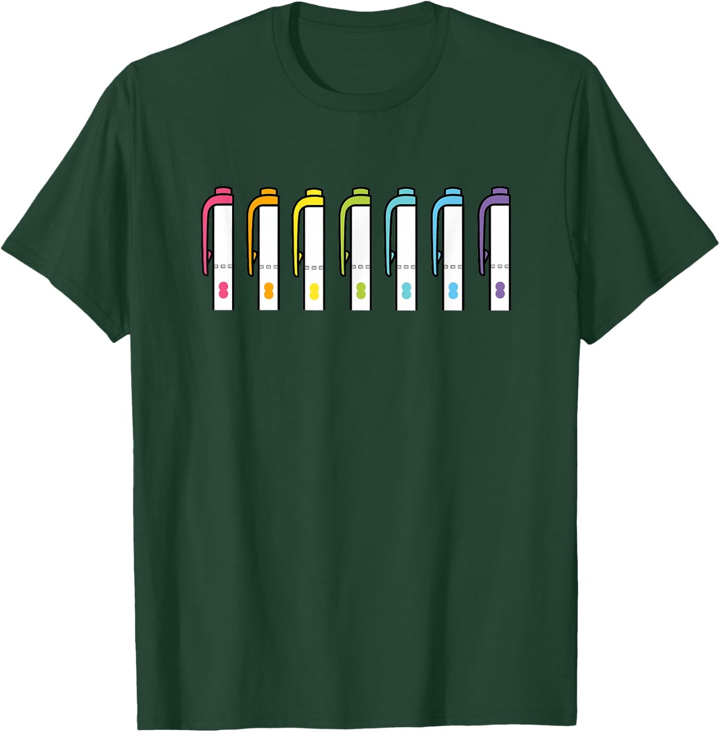 Planner Pens and Markers T-Shirt - T-Shirt | Forest