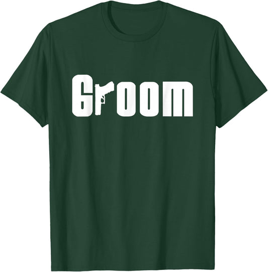 Groom Gun Packing T-Shirt - T-Shirt | Forest