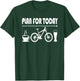 Plan for Today Shirt Coffee Bike Beer for Biker Cycling T-Shirt - T-Shirt | Forest