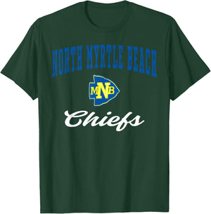 North Myrtle Beach High School Chiefs C3 Women Girls Kids T-Shirt - T-Shirt | Forest