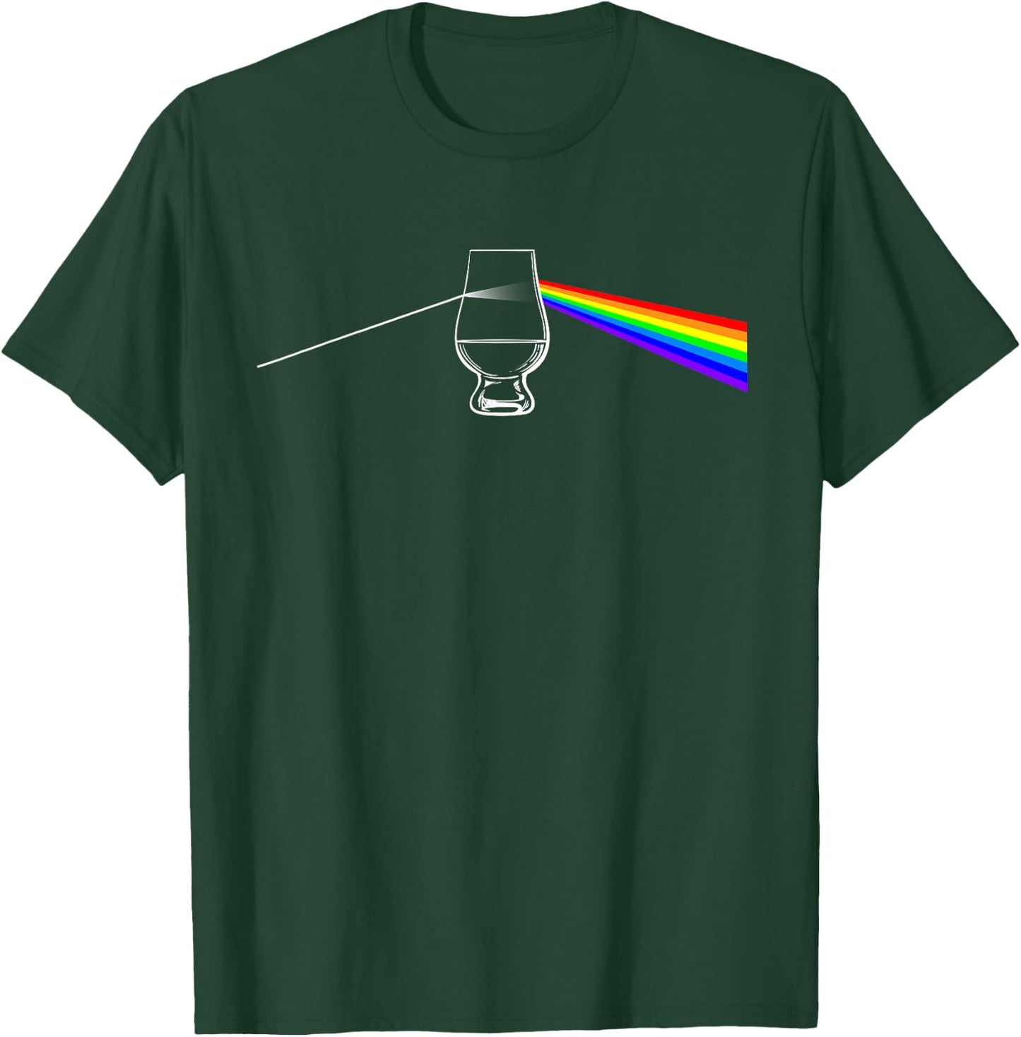 Dark Side of The Glen Whiskey Bourbon Lover Drinker T-Shirt - T-Shirt | Forest