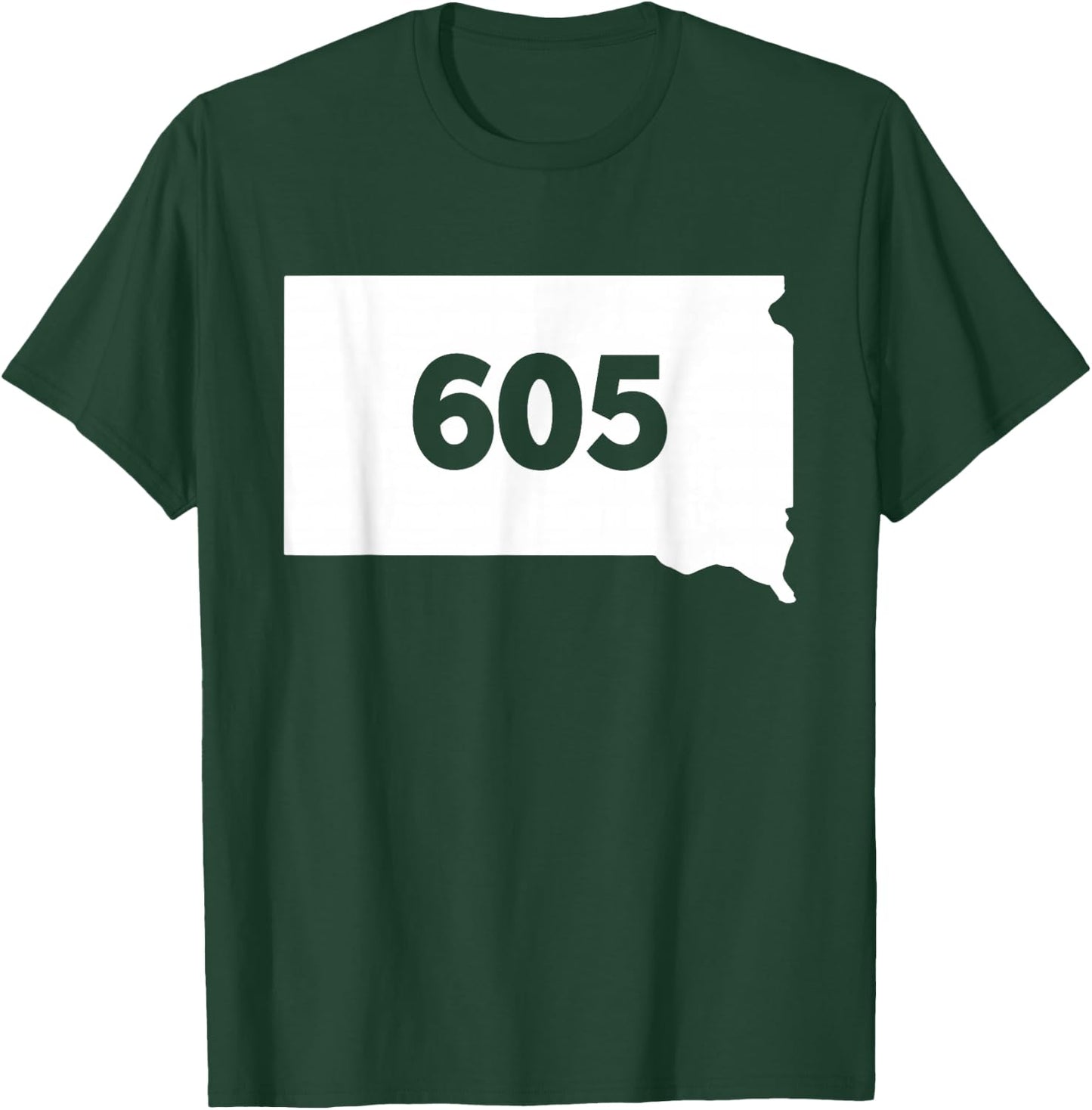 South Dakota 605 Area Code T-Shirt - T-Shirt | Forest