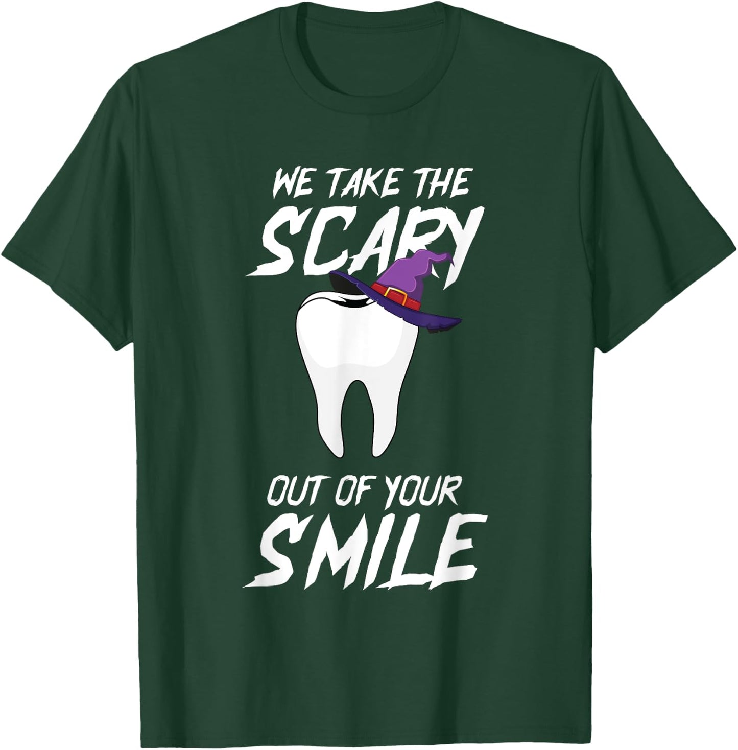 Teeth Witch DIY Halloween Costume Dental Assistant Dentist T-Shirt - T-Shirt | Forest