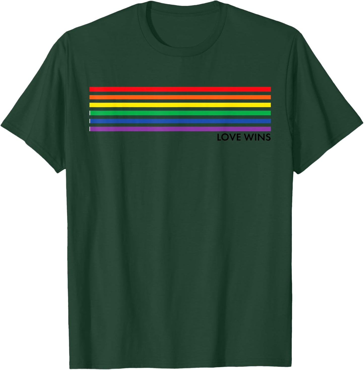 Gay Pride Rainbow Equality Gift White T-Shirt - T-Shirt | Forest