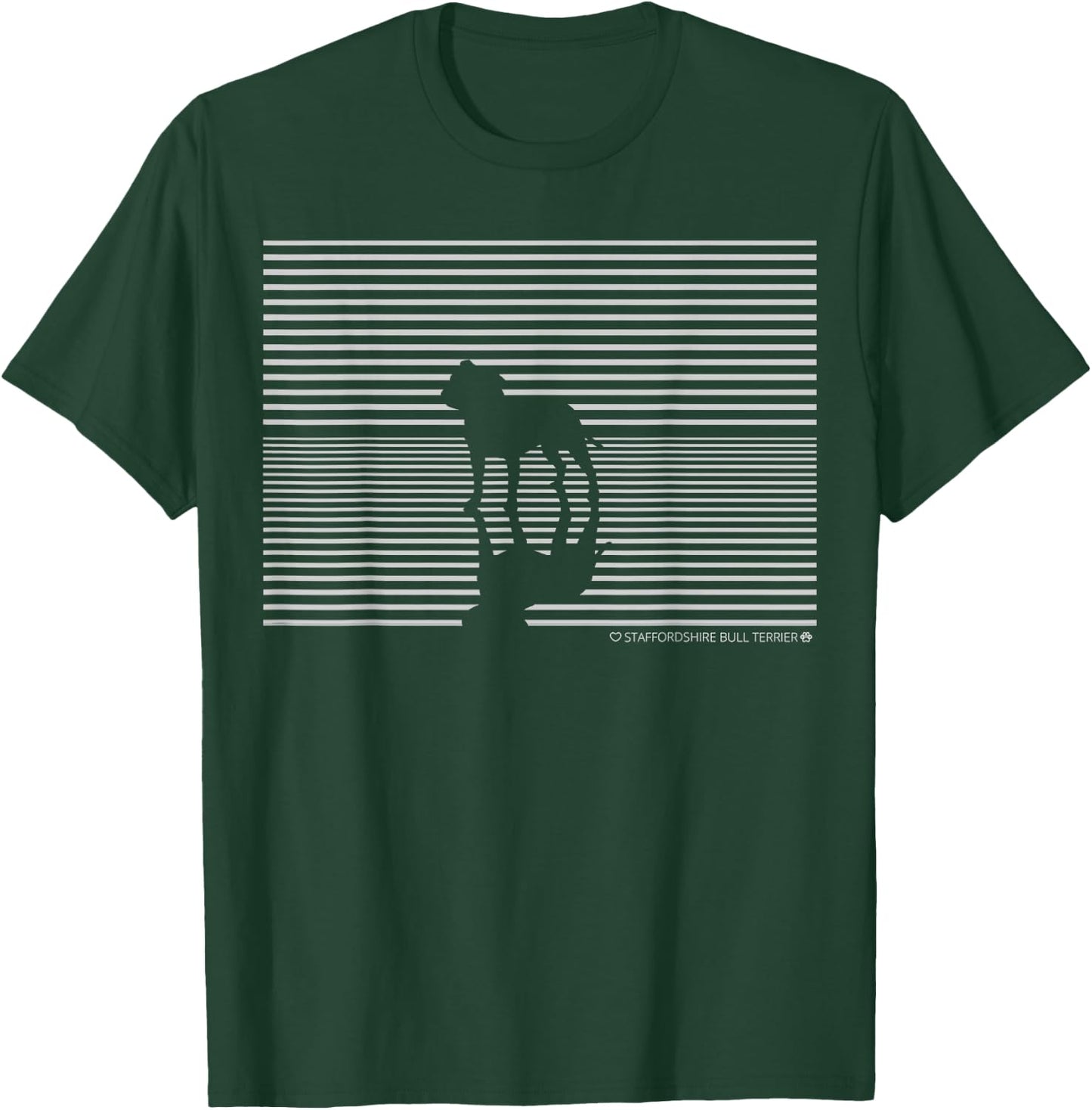 Staffordshire Bull Terrier Dog Love T-Shirt - T-Shirt | Forest
