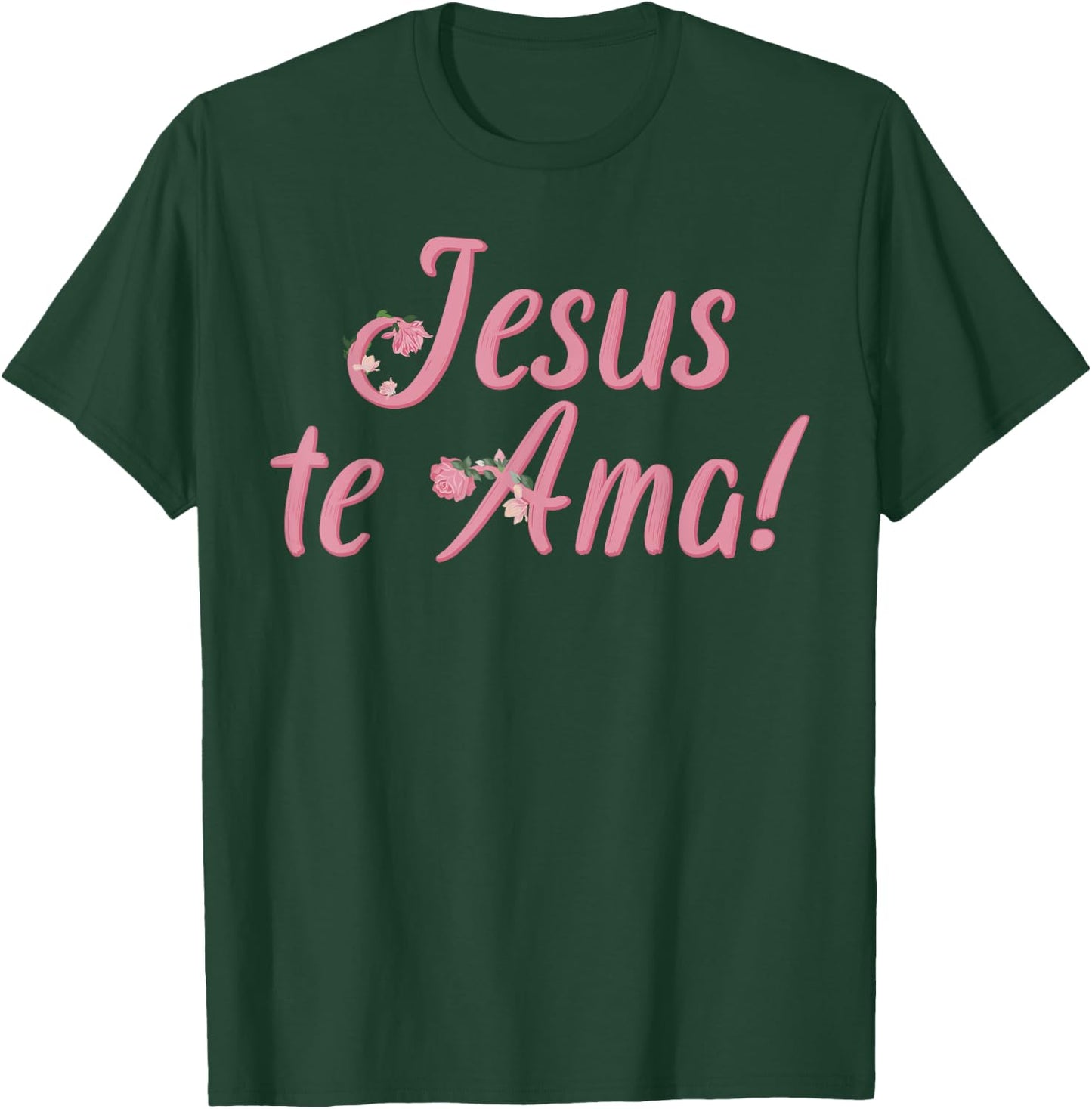 Camisetas Cristianas en espanol Frases Biblia Jesus Te Ama T-Shirt - T-Shirt | Forest