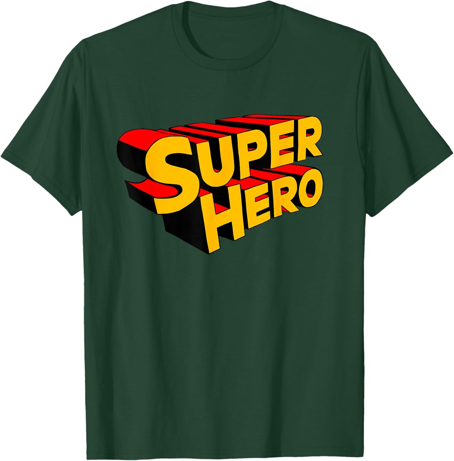 Superhero funny Super Hero T-Shirt - T-Shirt | Forest